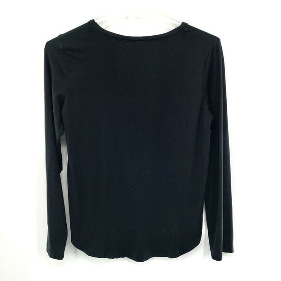 Rae Dunn Need Coffee Long Sleeve T-Shirt Black M - Picture 5 of 6